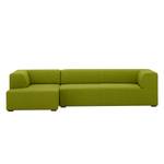 Ecksofa Seed IV Webstoff Stoff Ramira: Limette - Longchair davorstehend links