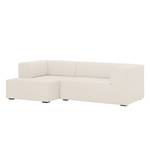 Ecksofa Seed VI Echtleder Echtleder Gad: Creme - Longchair davorstehend links