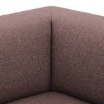 Ecksofa Seed VI Webstoff Webstoff Milan: Grau-Braun - Longchair davorstehend links