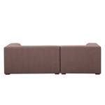 Ecksofa Seed VI Webstoff Webstoff Milan: Grau-Braun - Longchair davorstehend links