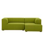 Ecksofa Seed VI Webstoff Stoff Ramira: Limette - Longchair davorstehend rechts