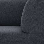 Ecksofa Seed VII Webstoff Webstoff Milan: Anthrazit - Ottomane davorstehend rechts