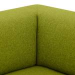 Ecksofa Seed VII Webstoff Stoff Ramira: Limette - Ottomane davorstehend links