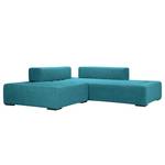 Modulares Sofa Roxbury I Webstoff Stoff Naya: Türkis - Breite: 200 cm