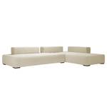Modulares Sofa Roxbury II Webstoff Stoff Naya: Hellbeige - 330 x 64 cm