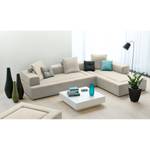 Modulares Sofa Roxbury II Webstoff Stoff Naya: Hellbeige - 300 x 64 cm