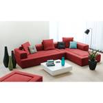 Modulares Sofa Roxbury II Webstoff Stoff Kiara: Rot - 300 x 64 cm