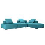 Modulares Sofa Roxbury III Webstoff Stoff Naya: Türkis - 300 x 64 cm