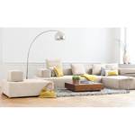 Modulares Sofa Roxbury IV Webstoff Stoff Naya: Grau-Beige - 300 x 64 cm