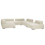 Modulares Sofa Roxbury V Webstoff Stoff Naya: Hellbeige - Breite: 330 cm