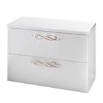 Commode de chevet Ambrosia Blanc brillant