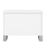 Table de chevet Bianco I Blanc brillant