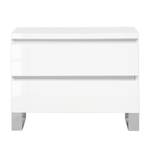 Table de chevet Bianco I Blanc brillant