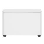 Table de chevet Bianco II Blanc brillant