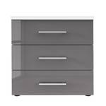 Table de chevet KSW I Gris lave brillant