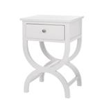 Table de chevet Maxine Pin massif - Blanc