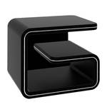 Table de chevet Nima Imitation cuir - Noir