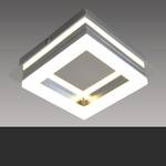 LED-Deckenleuchte Square Shine I Acrylglas / Stahl - Flammenanzahl: 50