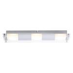 Plafonnier LED Square Shine II Plexiglas / Acier - Nb d'ampoules : 3