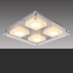 LED-Deckenleuchte Square Shine II Acrylglas / Stahl - Flammenanzahl: 4