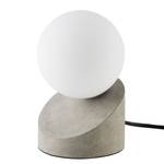 LED-Tischleuchte Alisa Glas / Eisen - 1-flammig - Beton Dekor