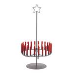 Chandelier en métal Niobe Gris - Métal - Hauteur : 62 cm