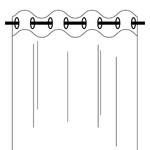 Ösenschal Nana Webstoff - Schokolade/ Braun