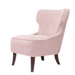 Oorfauteuil Audrey geweven stof Stof Floreana: Roze