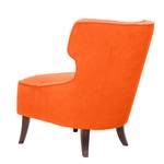 Fauteuil à oreilles Audrey Tissu Tissu Vaire : Orange