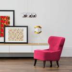 Oorfauteuil Audrey geweven stof Stof Vaire: Pink