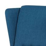 Oorfauteuil Chaville blauwe geweven stof