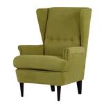 Oorfauteuil Chaville groene geweven stof