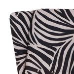 Oorfauteuil Chaville geweven stof met zebra motief