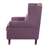 Fauteuil à oreilles Sofia Tissu violet