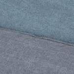 Fauteuil à  oreilles Davido Tissu en coton gris foncé - Bleu clair