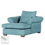 Oorfauteuil Durana microvezel - Jeansblauw