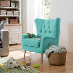 Fauteuil à oreilles Feliz Tissu - Aqua