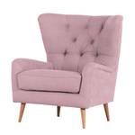 Fauteuil à oreilles Feliz Tissu - Mauve