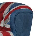 Fauteuil à oreilles Union Jack Tissu denim