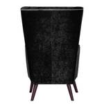 Oorfauteuil Madame Lebon zwart fluweel