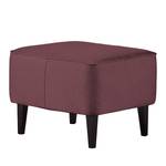 Ohrensessel Josslyn Webstoff Aubergine Mit Hocker