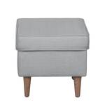 Ohrensessel Juna II Webstoff Silber - Mit Hocker