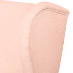 Oorfautuil Juna II geweven stof beige - Pastel abrikoos - Zonder hocker