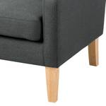 Oorfauteuil Kabli geweven stof - grijs