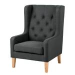 Oorfauteuil Kabli II geweven stof - grijs