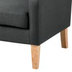 Oorfauteuil Kabli II geweven stof - grijs