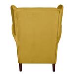 Fauteuil à oreilles Kaiapoi Velours - Jaune