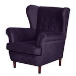 Fauteuil à oreilles Kaiapoi Velours - Mauve