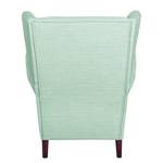 Ohrensessel Kaiapoi (mit Hocker) Webstoff - Aqua