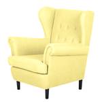 Fauteuil à oreilles Kaiapoi Tissu - Jaune